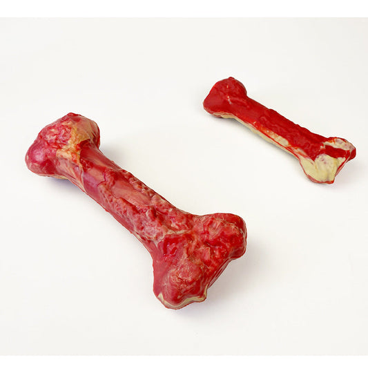 KFX-6881341 Durable Silicone Molar Stick for Dogs - Chewing Simulation Bone for Teething Toys