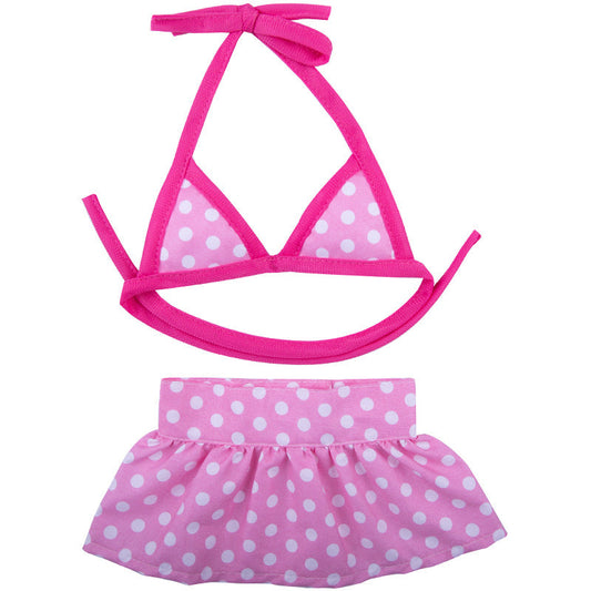 KFX-6882109 Summer Dog Bikini Suit - Pink Dots, Pineapple & Peach - Sizes XS to L