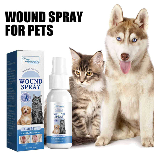 KFX-6884157 Pet Wound Care Spray for Dogs and Cats with Aloe and Tea Tree Oil - 30ml