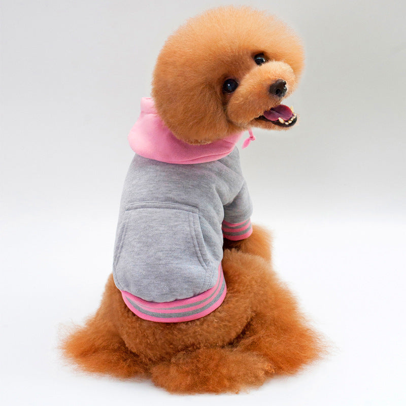 KFX-6884669 Cozy Cotton Dog Hoodie with Hood Design for Winter Comfort