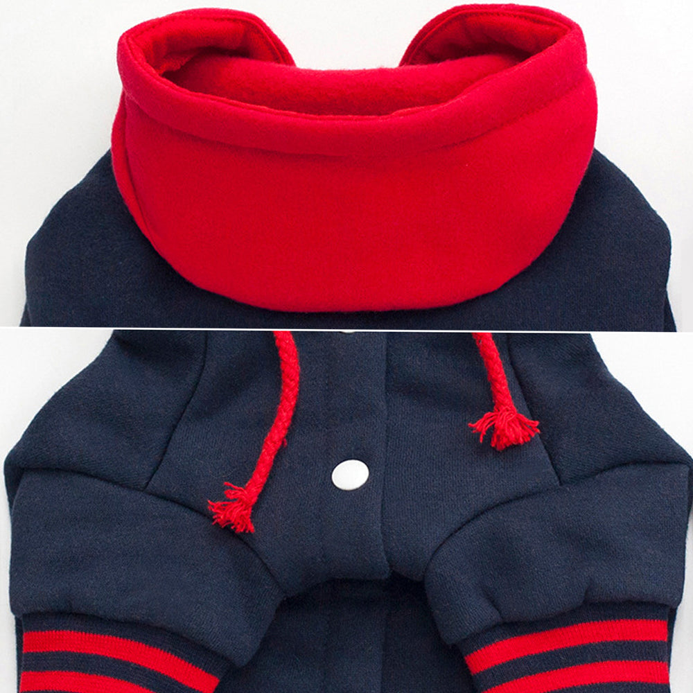 KFX-6884669 Cozy Cotton Dog Hoodie with Hood Design for Winter Comfort