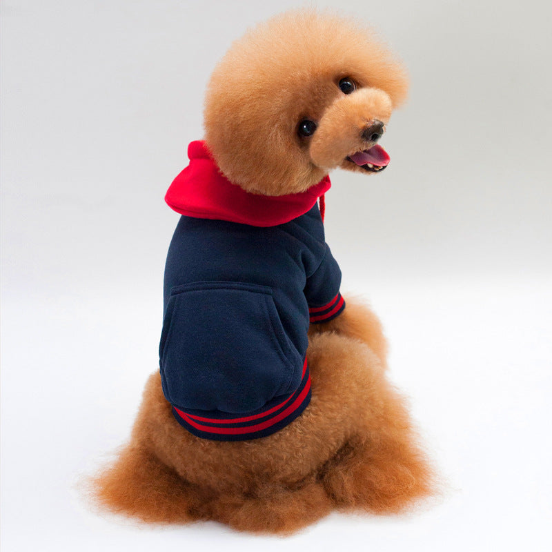 KFX-6884669 Cozy Cotton Dog Hoodie with Hood Design for Winter Comfort