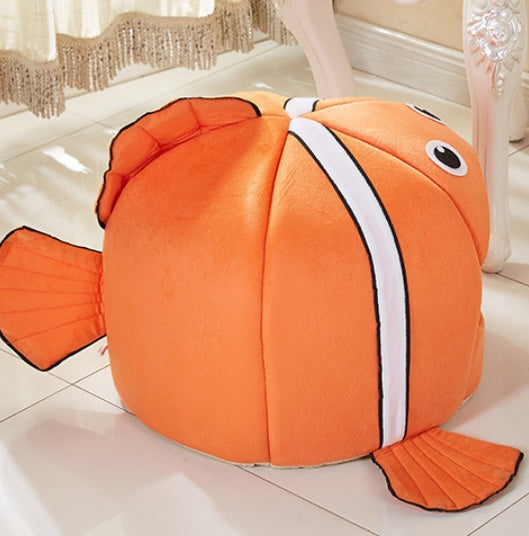 KFX-6885949 Removable and Washable Pet Kennel in Orange - Stylish and Comfortable Design for Cats and Dogs