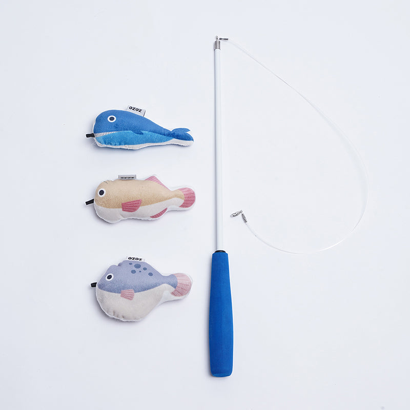 KFX-6887101 Retractable Cat Teaser Toy for Interactive Play and Chewing Fun