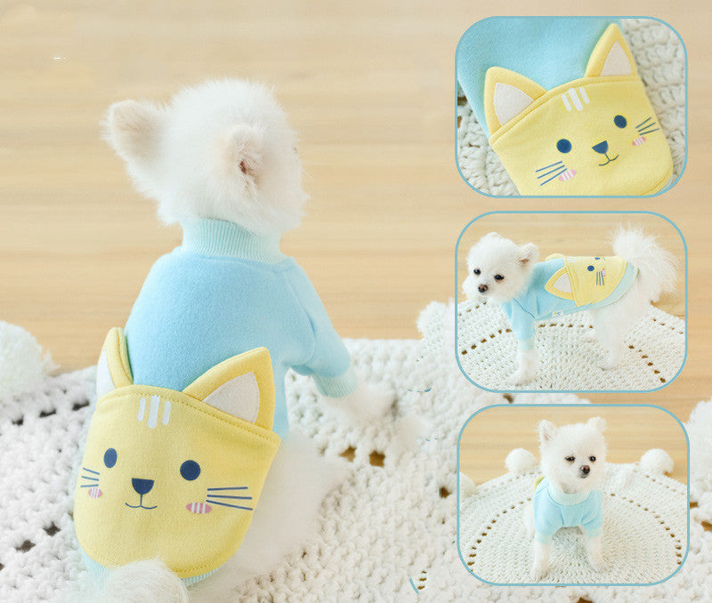 KFX-6887357 Cozy Autumn and Winter Sweater for Small Dogs and Pomeranians in Various Fun Designs