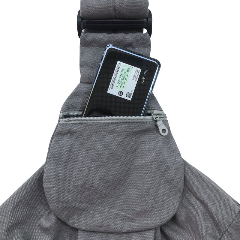 KFX-6888509 Foldable Portable Canvas Dog Food Bag and Outdoor Pet Backpack with Comfortable Shoulder Pad
