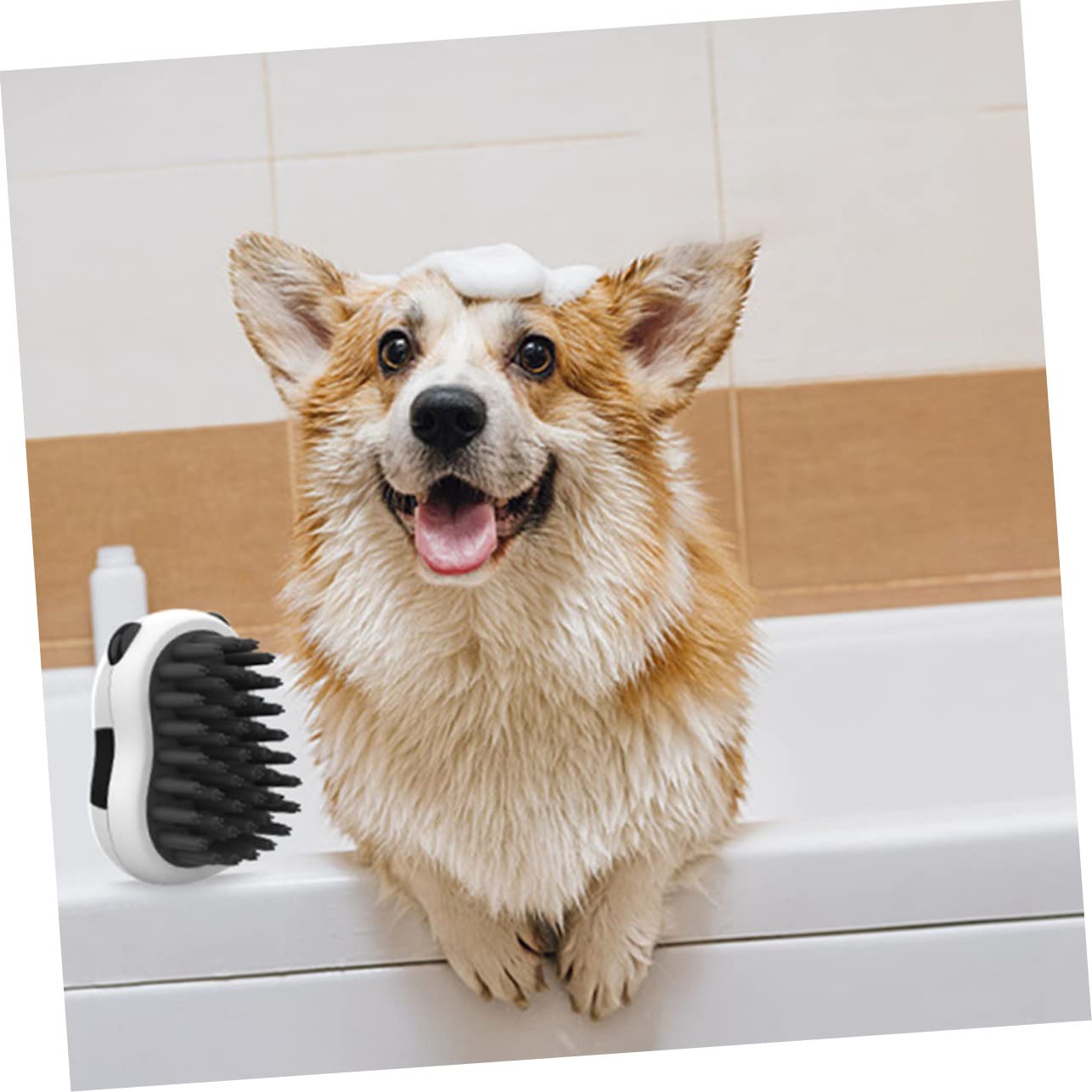 KFX-6889533 Pet Grooming Bath Brush and Glove Set for Cats and Dogs - Cleaning and Hair Removal Tool