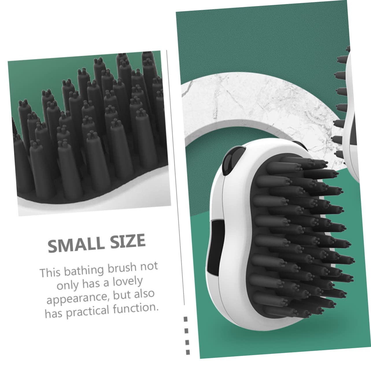 KFX-6889533 Pet Grooming Bath Brush and Glove Set for Cats and Dogs - Cleaning and Hair Removal Tool
