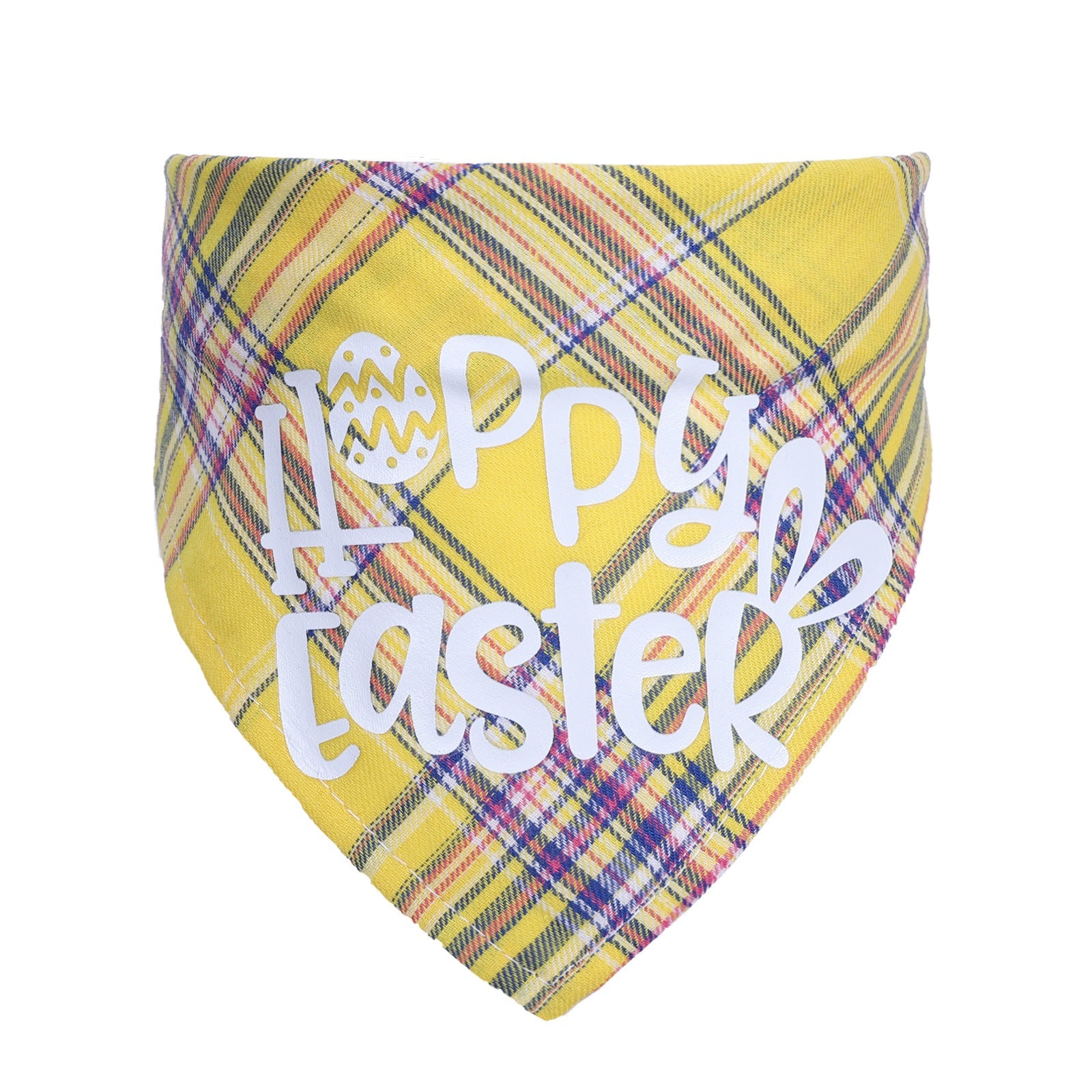 KFX-6889661 Cotton Triangle Towel for Pets with Letter Pattern, Suitable for Neck Circumference 20-42cm