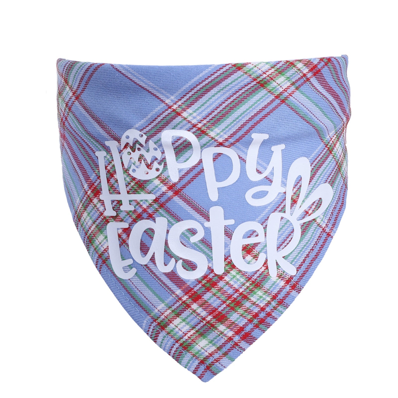 KFX-6889661 Cotton Triangle Towel for Pets with Letter Pattern, Suitable for Neck Circumference 20-42cm