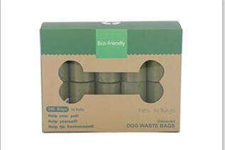 KFX-6894269 Biodegradable Disposable Dog Waste Bags - 16 Rolls, 15 Bags per Roll, Leakproof and Durable