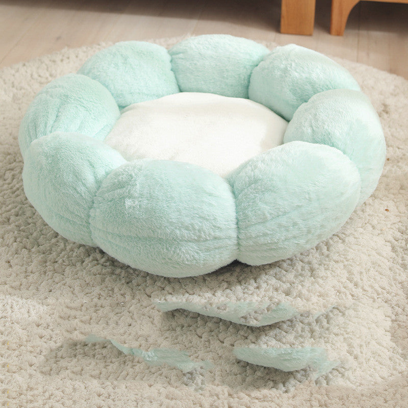 KFX-6897853 Flower Shaped Soft Pet Bed Mat for Dogs and Cats - Available in 40cm & 55cm