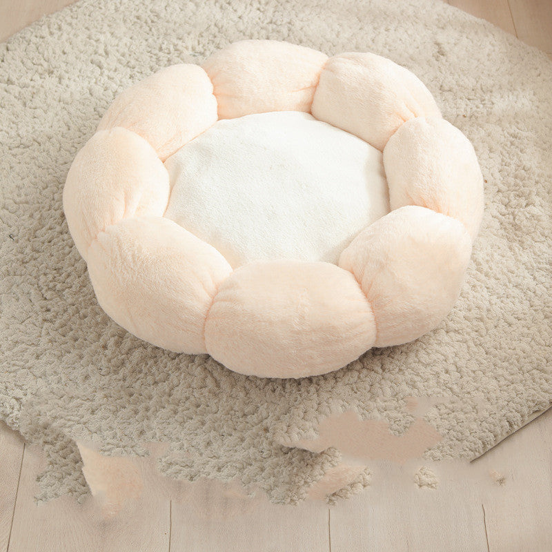 KFX-6897853 Flower Shaped Soft Pet Bed Mat for Dogs and Cats - Available in 40cm & 55cm