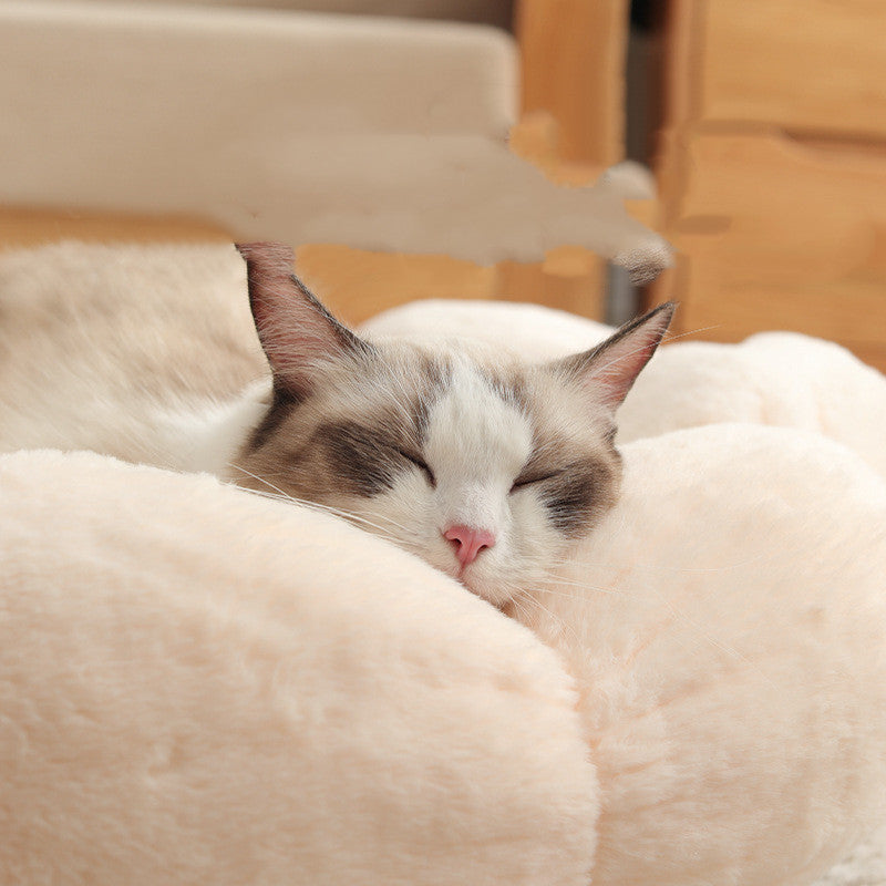 KFX-6897853 Flower Shaped Soft Pet Bed Mat for Dogs and Cats - Available in 40cm & 55cm