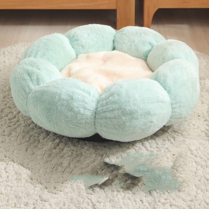 KFX-6897853 Flower Shaped Soft Pet Bed Mat for Dogs and Cats - Available in 40cm & 55cm