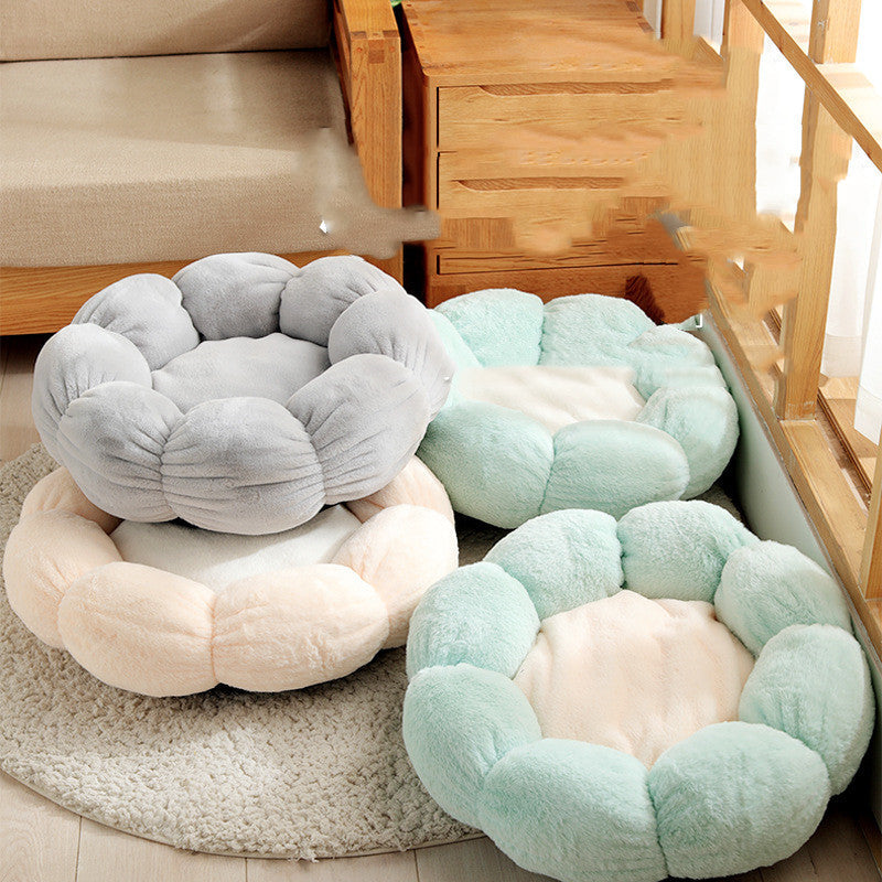 KFX-6897853 Flower Shaped Soft Pet Bed Mat for Dogs and Cats - Available in 40cm & 55cm