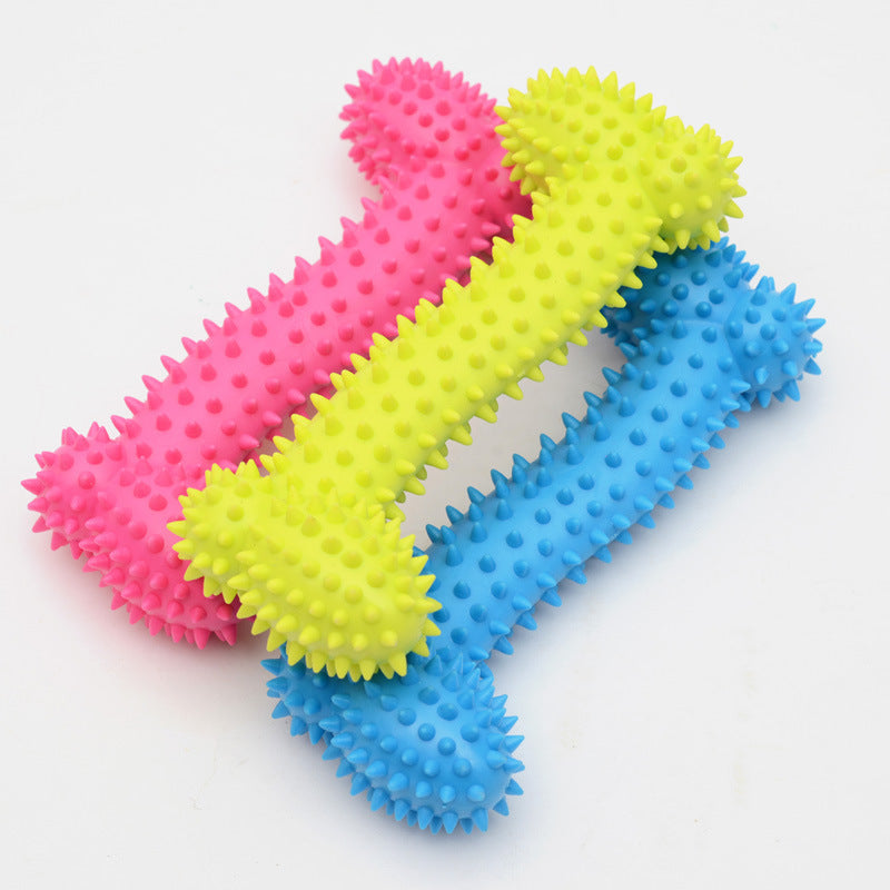 KFX-6898621 Three-Color TPR Rubber Ring Toy for Dogs - Durable Chew and Molar Stimulating Toy
