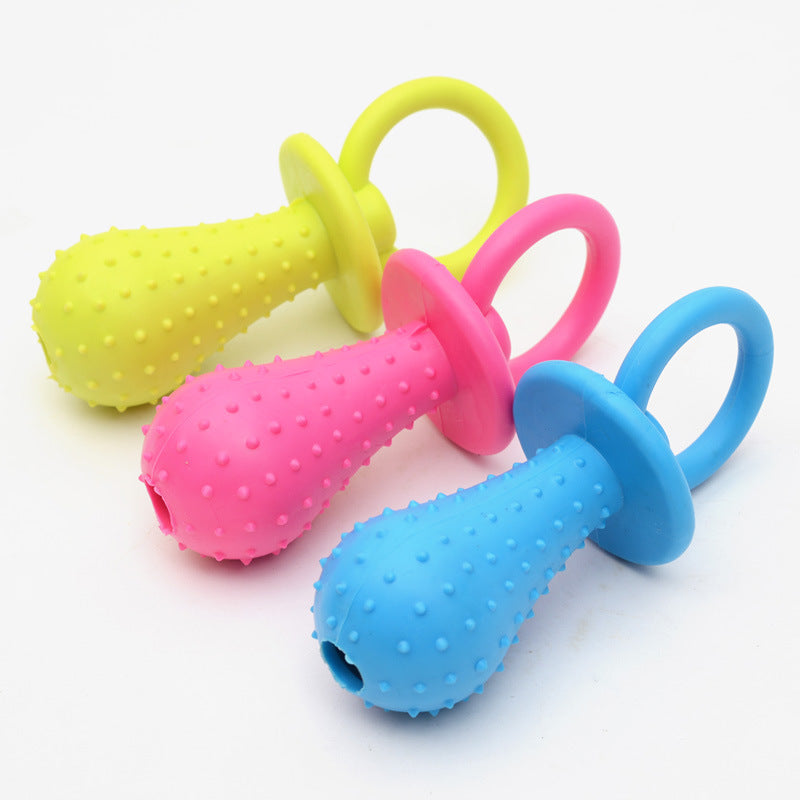 KFX-6898621 Three-Color TPR Rubber Ring Toy for Dogs - Durable Chew and Molar Stimulating Toy