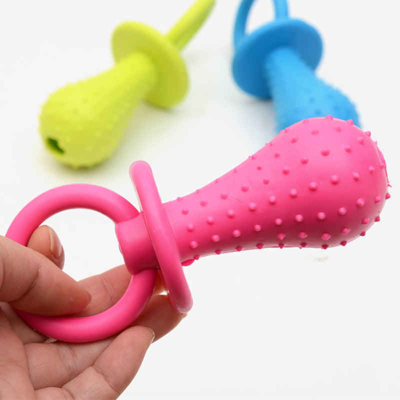 KFX-6898621 Three-Color TPR Rubber Ring Toy for Dogs - Durable Chew and Molar Stimulating Toy