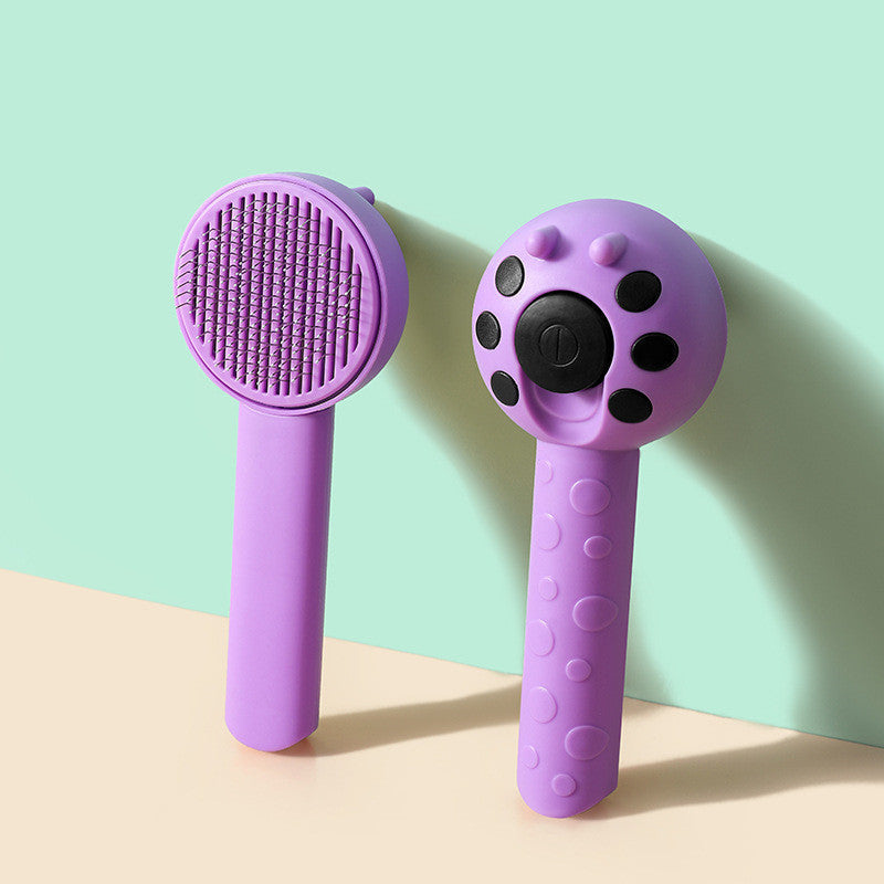 KFX-6899389 Insect-Shaped Cat Hair Removal Comb - Efficient Plastic Grooming Tool for Easy Pet Cleaning