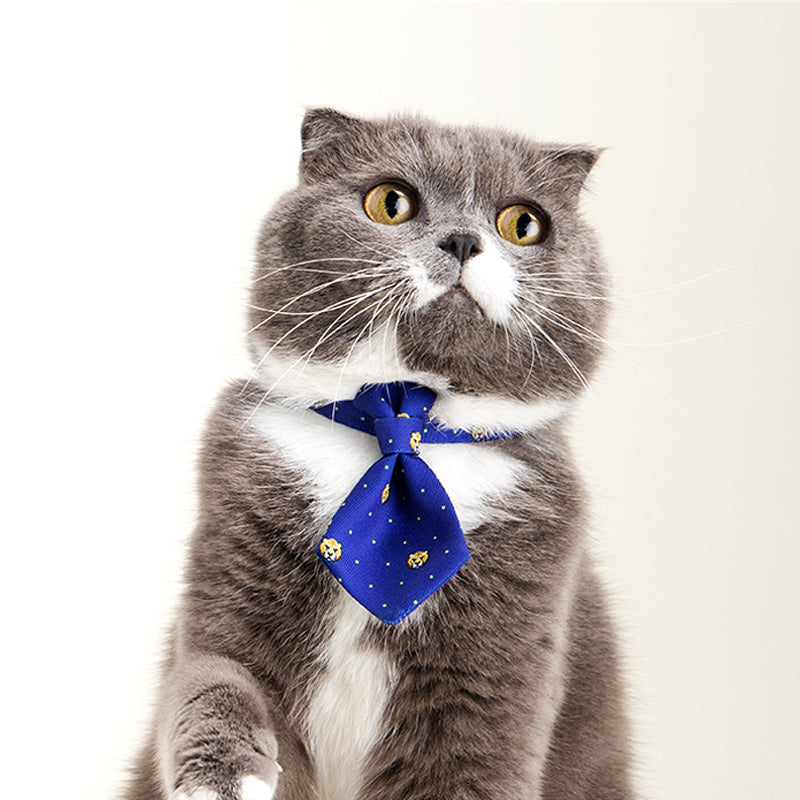 KFX-6899773 Adjustable Pet Neckties and Bowties for Cats, Polyester Accessories, Various Styles and Patterns