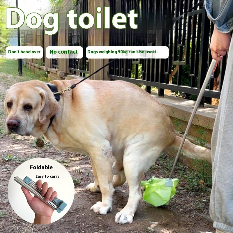 KFX-6900029 Compact Dog Toilet Collection Bag with Fecal Bags for Small and Large Dogs