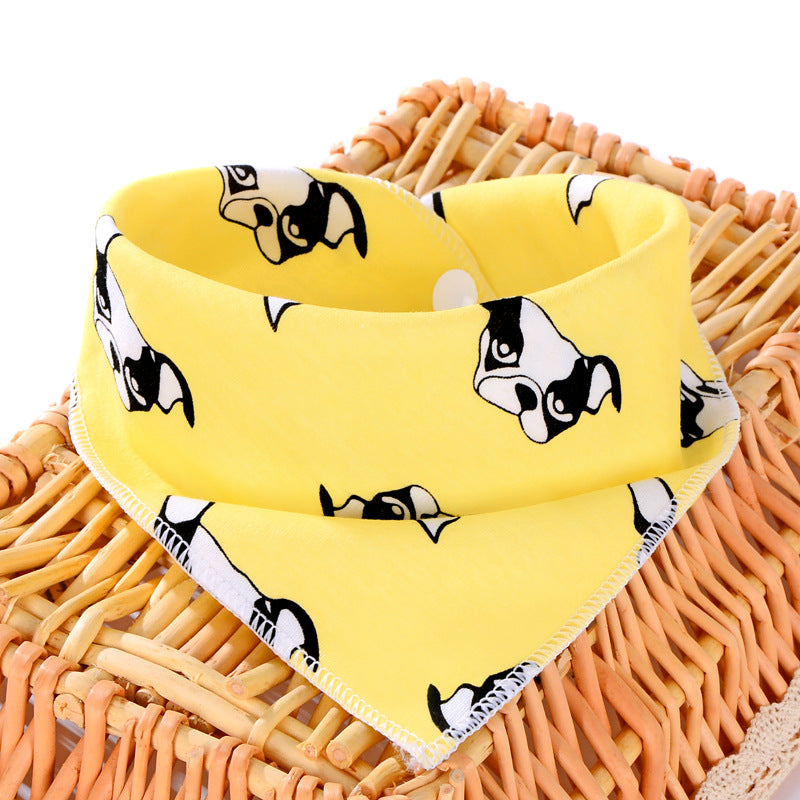 KFX-6904125 Adjustable Anti-Slobber Baby Towel - Soft Cloth, 41x29cm