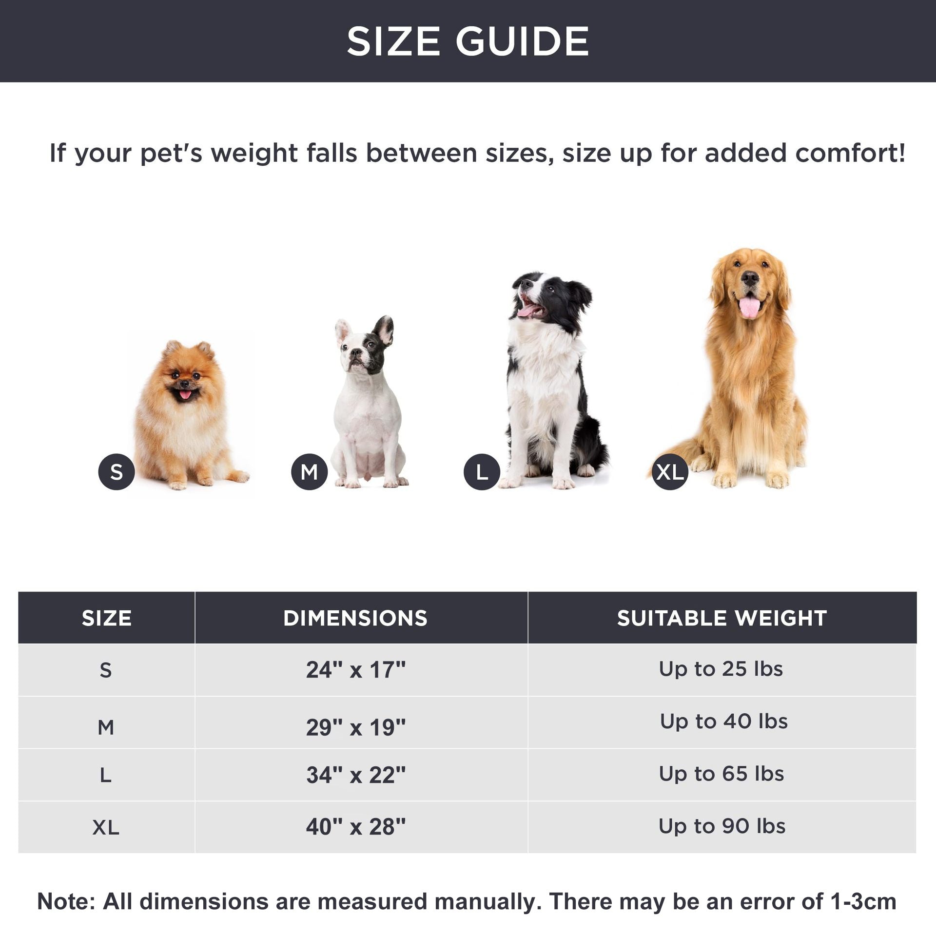 KFX-6905405 Self-Warming Cat and Dog Mat - Soft Thermal Pet Crate Pad with No-Slip Bottom for Indoor/Outdoor Use