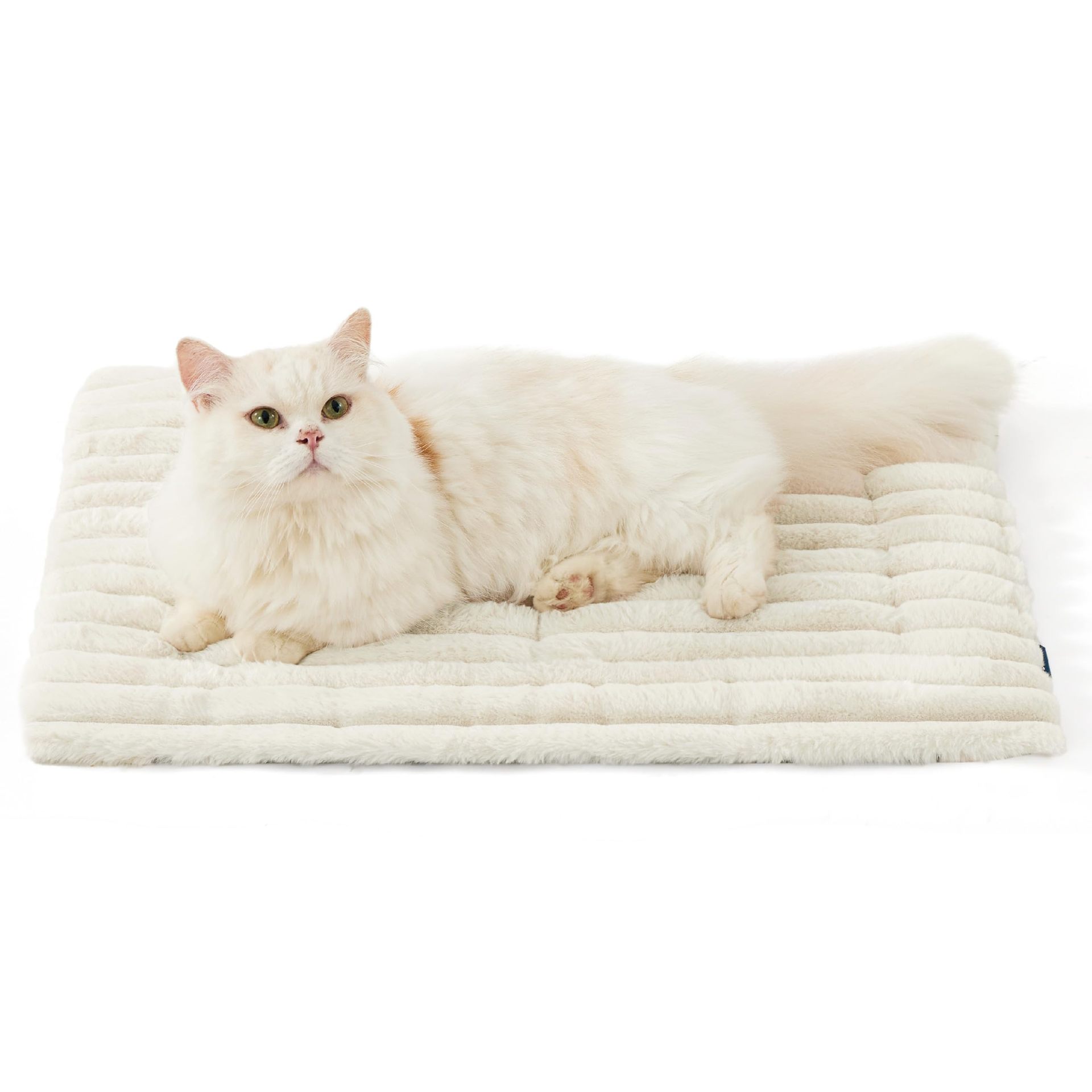 KFX-6905405 Self-Warming Cat and Dog Mat - Soft Thermal Pet Crate Pad with No-Slip Bottom for Indoor/Outdoor Use