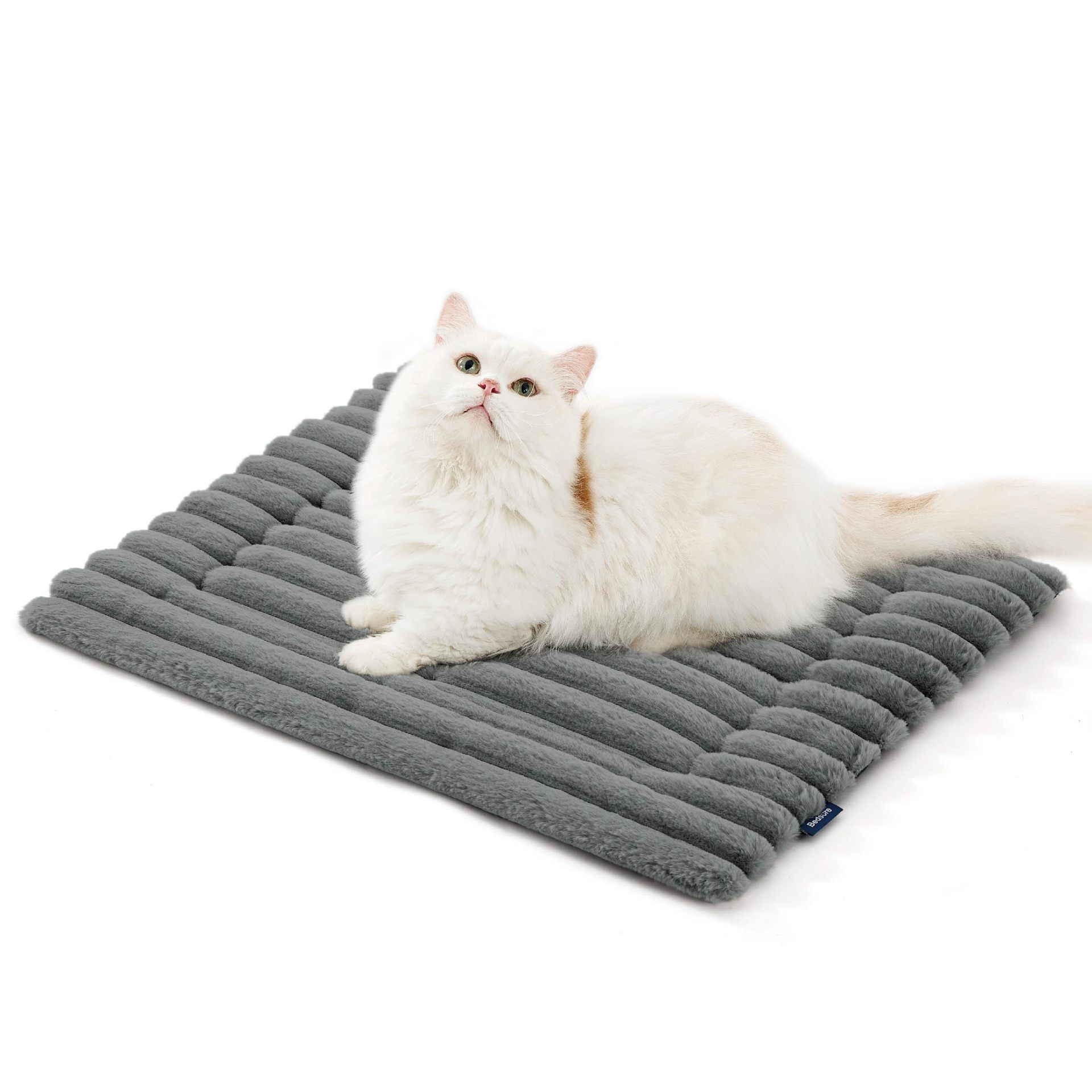 KFX-6905405 Self-Warming Cat and Dog Mat - Soft Thermal Pet Crate Pad with No-Slip Bottom for Indoor/Outdoor Use