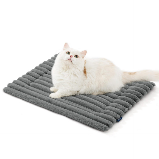 KFX-6905405 Self-Warming Cat and Dog Mat - Soft Thermal Pet Crate Pad with No-Slip Bottom for Indoor/Outdoor Use