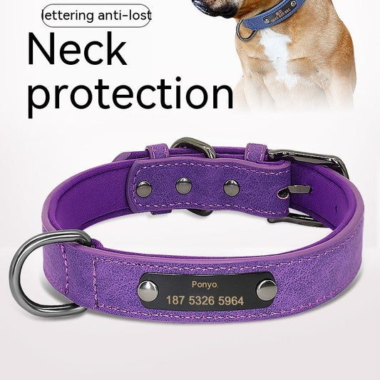 KFX-6905533 Engraved Neck Ring for Cats and Dogs - Personalized Identification Collar