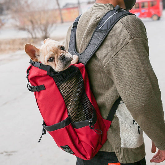 KFX-6905789 Portable Outdoor Dog Carrier Backpack - Medium Capacity, Multiple Colors Available