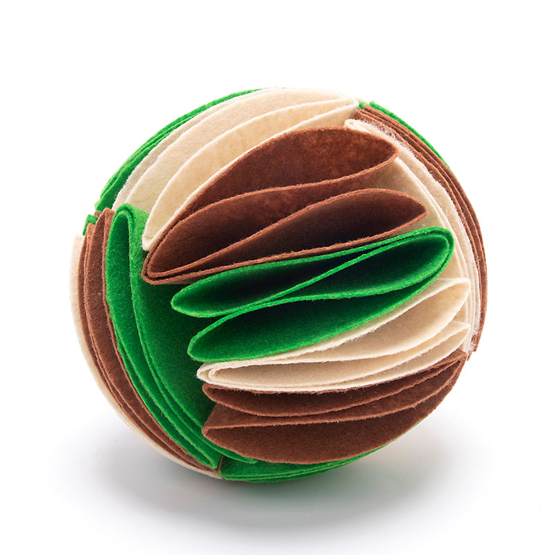 KFX-6906813 Foldable Dog Snuffle Ball - Interactive Pet Feeding Toy for Enhanced Sniffing and Playtime