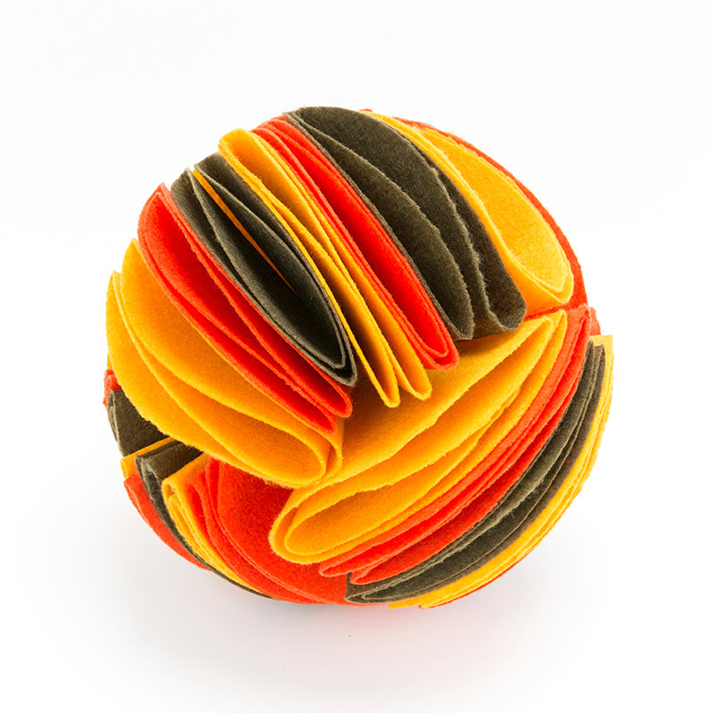 KFX-6906813 Foldable Dog Snuffle Ball - Interactive Pet Feeding Toy for Enhanced Sniffing and Playtime