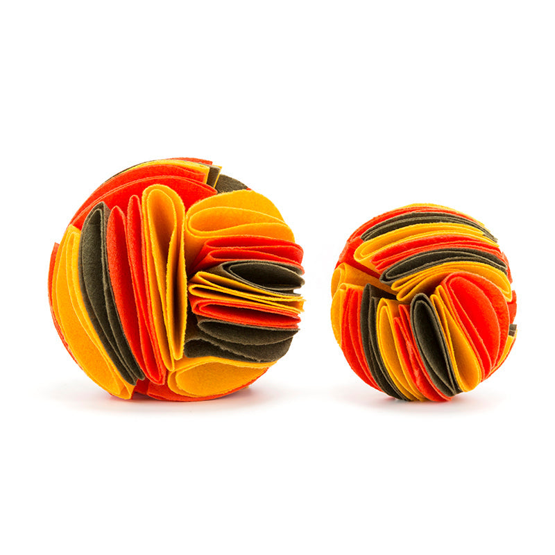 KFX-6906813 Foldable Dog Snuffle Ball - Interactive Pet Feeding Toy for Enhanced Sniffing and Playtime