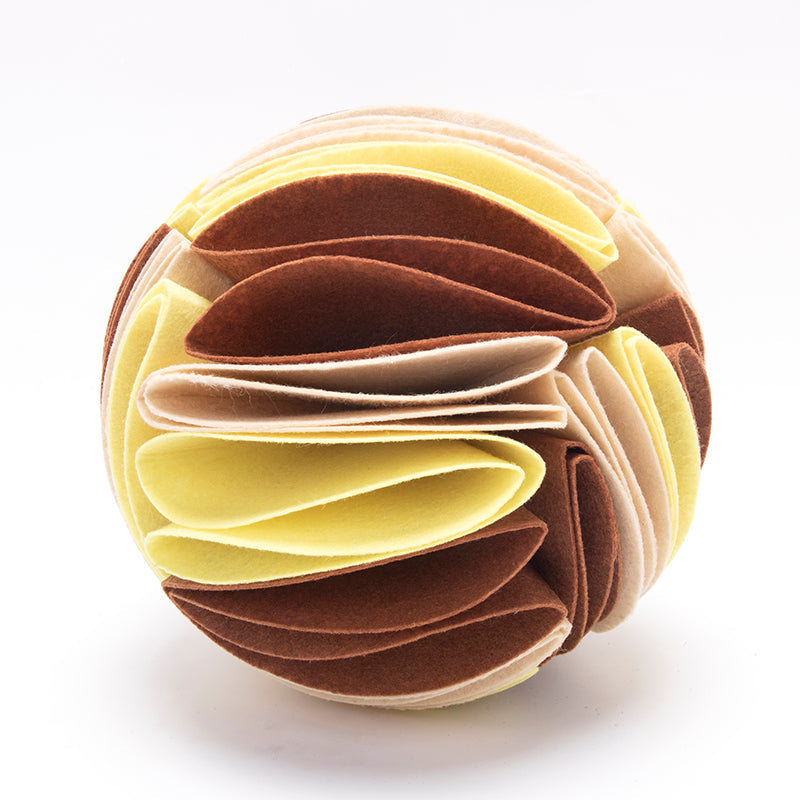 KFX-6906813 Foldable Dog Snuffle Ball - Interactive Pet Feeding Toy for Enhanced Sniffing and Playtime
