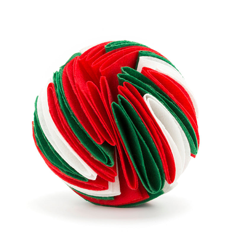 KFX-6906813 Foldable Dog Snuffle Ball - Interactive Pet Feeding Toy for Enhanced Sniffing and Playtime