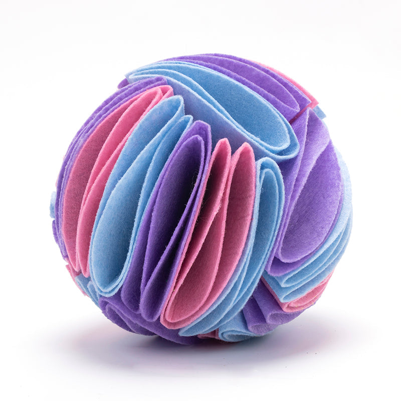 KFX-6906813 Foldable Dog Snuffle Ball - Interactive Pet Feeding Toy for Enhanced Sniffing and Playtime
