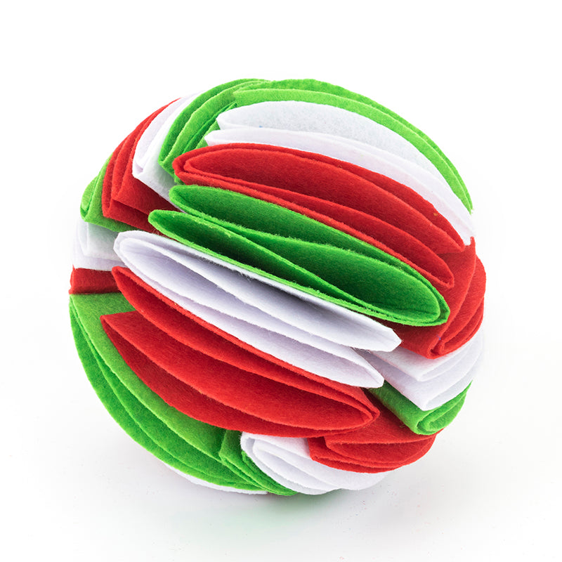KFX-6906813 Foldable Dog Snuffle Ball - Interactive Pet Feeding Toy for Enhanced Sniffing and Playtime