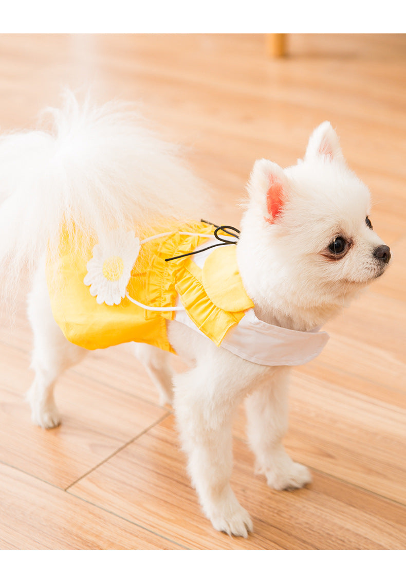 KFX-6909885 Cute Woven Cloth Cat Vest Skirt - Available in Multiple Sizes