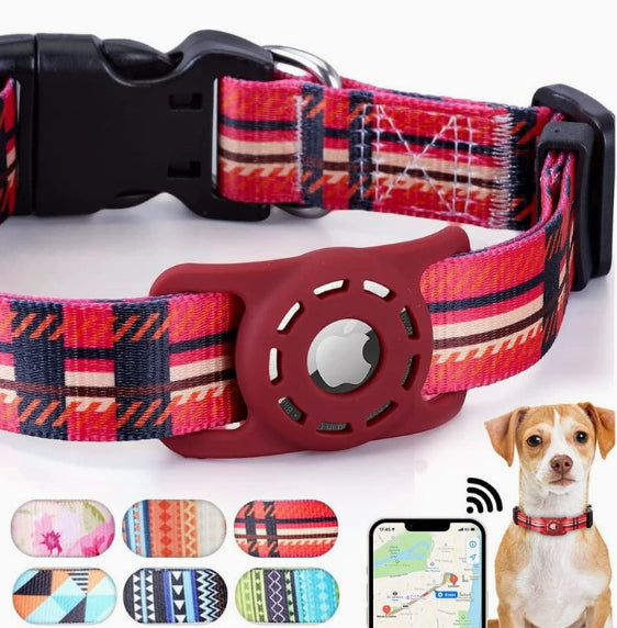 KFX-6911293 Adjustable Striped Digital Print Collar for Dogs and Cats in Various Colors