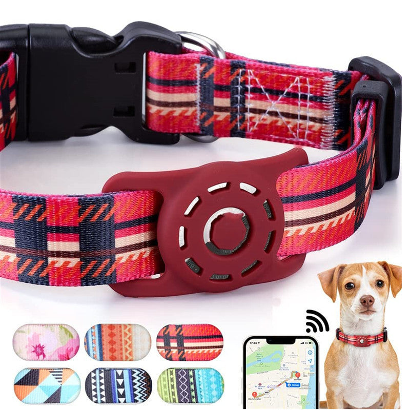 KFX-6911293 Adjustable Striped Digital Print Collar for Dogs and Cats in Various Colors