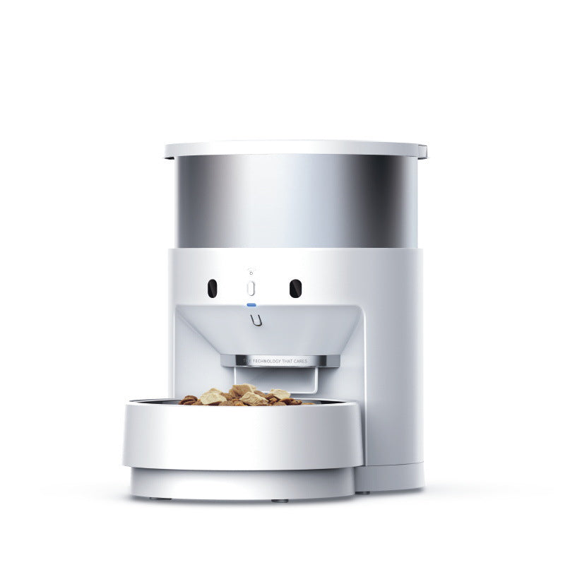 KFX-6915261 Automatic Stainless Steel Pet Feeder for Effortless Meal Dispensing