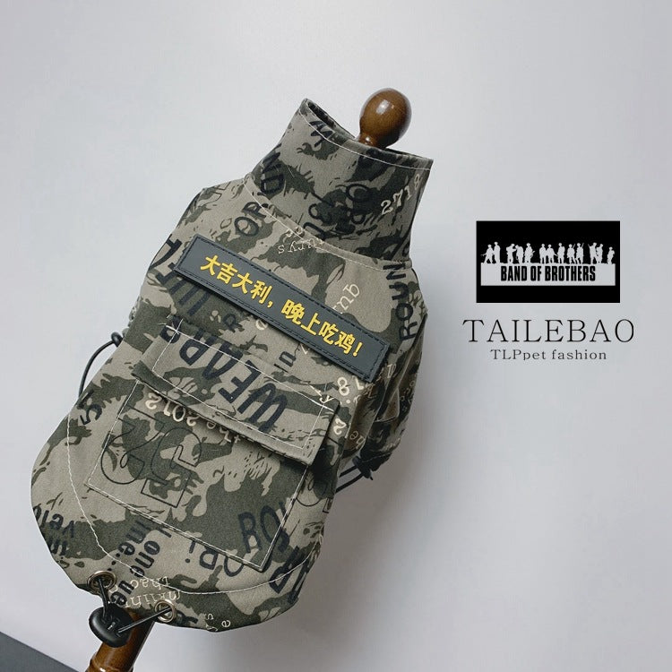 KFX-6919229 Custom Camouflage Outdoor Clothing for Pets - 100% Cotton