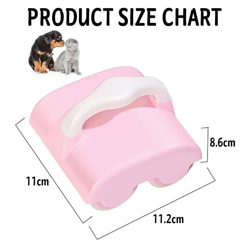 KFX-6920637 Durable Pet Hair Removal Roller with Handle - Easy to Use Self-Cleaning Tool for Cats and Dogs