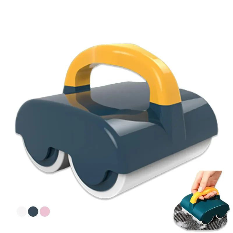 KFX-6920637 Durable Pet Hair Removal Roller with Handle - Easy to Use Self-Cleaning Tool for Cats and Dogs