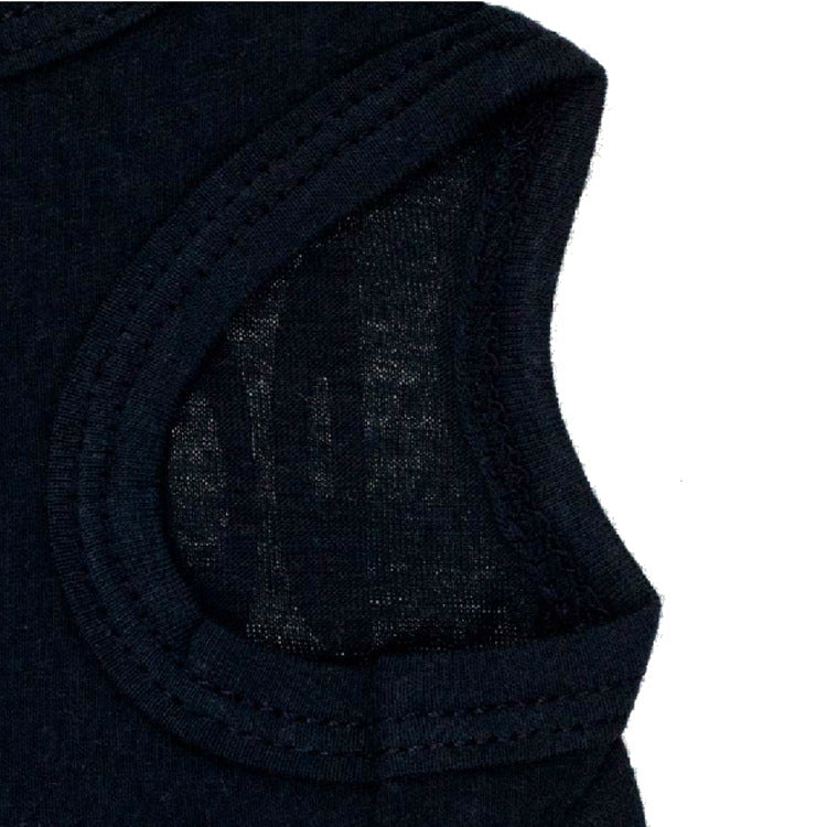 KFX-6923197 Cotton Black Printed Vest for Dogs with Pink Letter Design, Casual Style