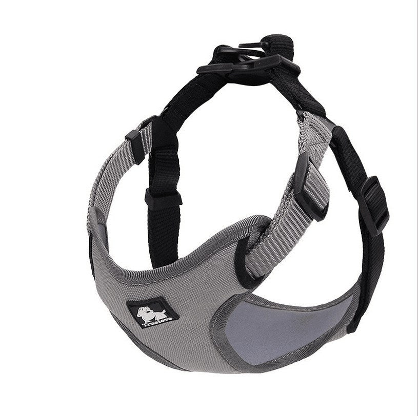 KFX-6924093 Durable Explosion-Proof Dog Chest Harness with Traction Rope for All Breeds