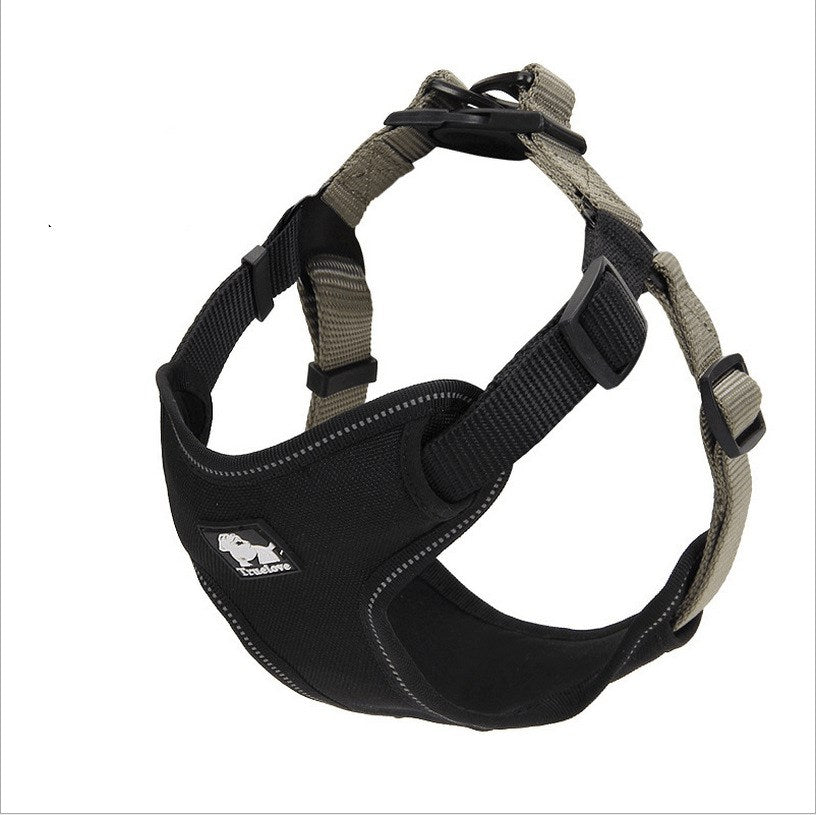 KFX-6924093 Durable Explosion-Proof Dog Chest Harness with Traction Rope for All Breeds